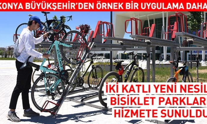 İki Katlı Yeni Nesil Bisiklet Parkları Hizmete Sunuldu
