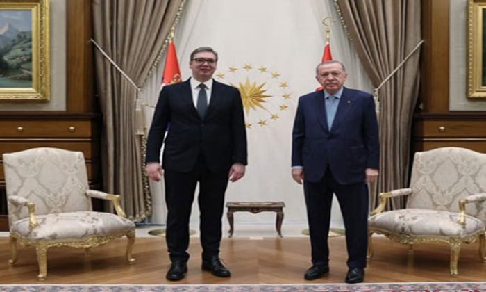 Sırbistan Cumhurbaşkanı Vucic Cumhurbaşkanlığı Külliyesinde